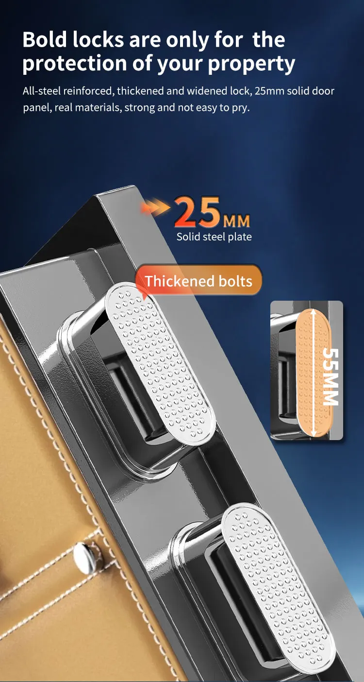 CEQSAFE Anti-theft Safe Secret Safe Box Safe Biometric Fingerprint TUYA APP WIFI Safe Box for Home details