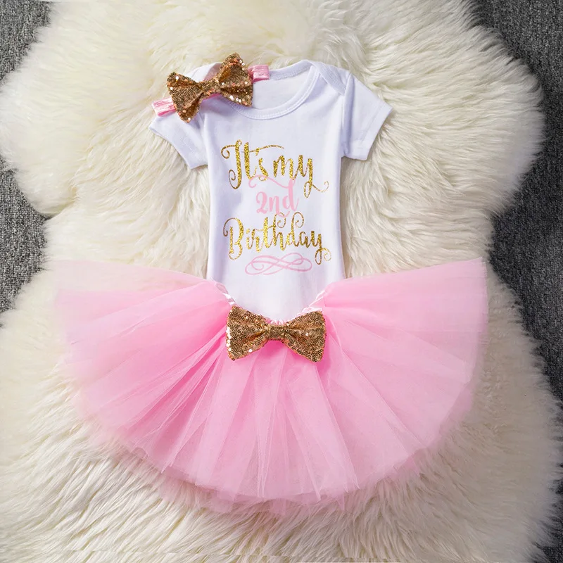 Conjunto de tutú de cumpleaños de bebé para niñas, conjunto de
