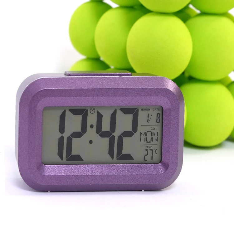 Kids Children Colorful Interior Decoration Cars LCD Mini Desk Clock Alarm Clock Digital Table Clock