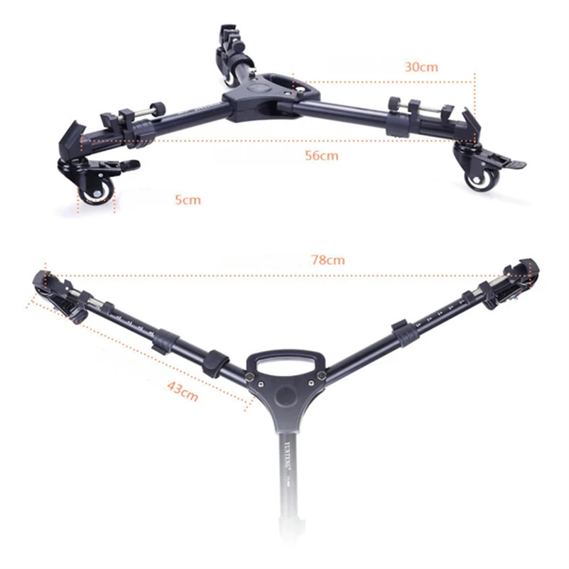 Yunteng 900 Tripod Dolly - Professional & Foldable Camera Stand