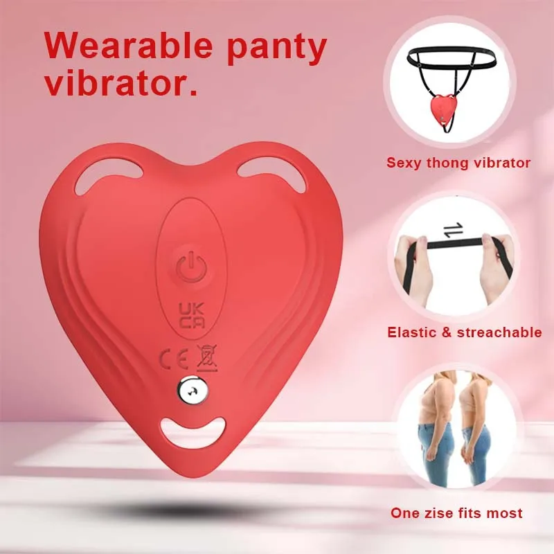 Vibrateur Invisible Portable pour Culotte, Contrôlé par Application, avec 10 Fréquences, Stimulation Double Point G, Jouets Vibrants