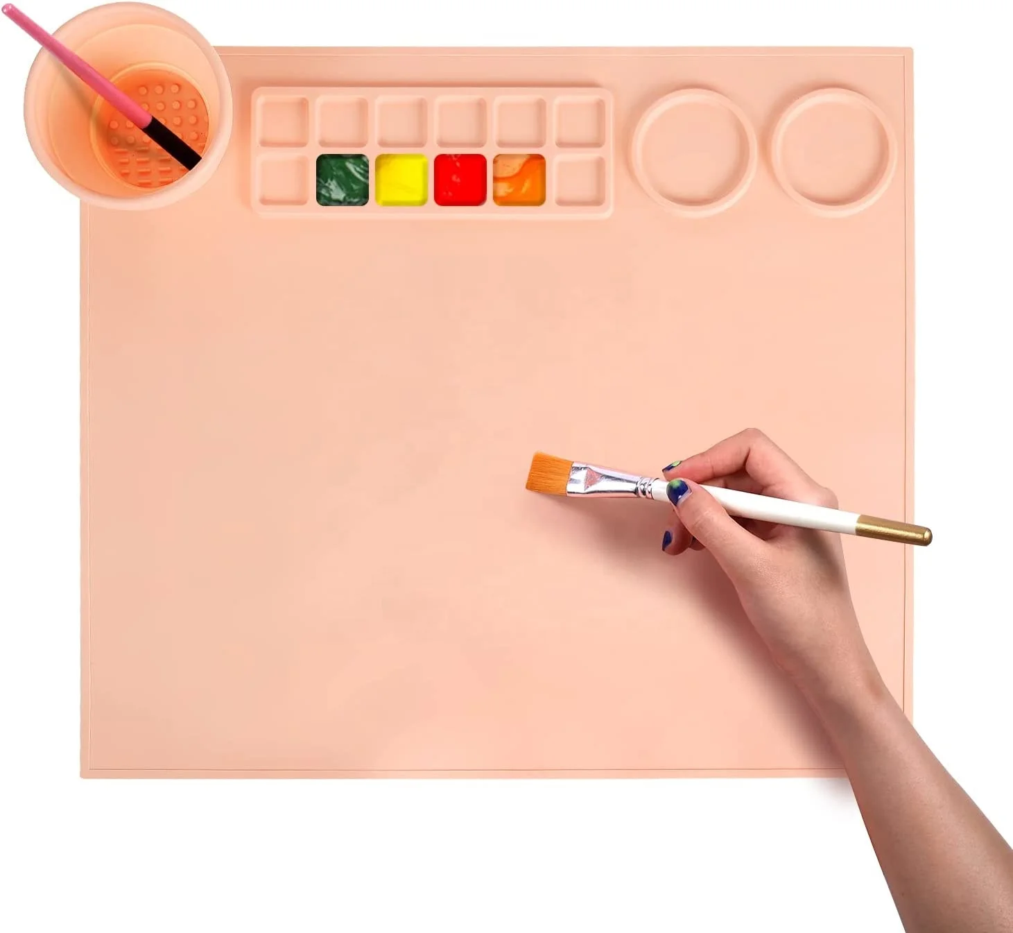 silicone painting craft mat with collapsible