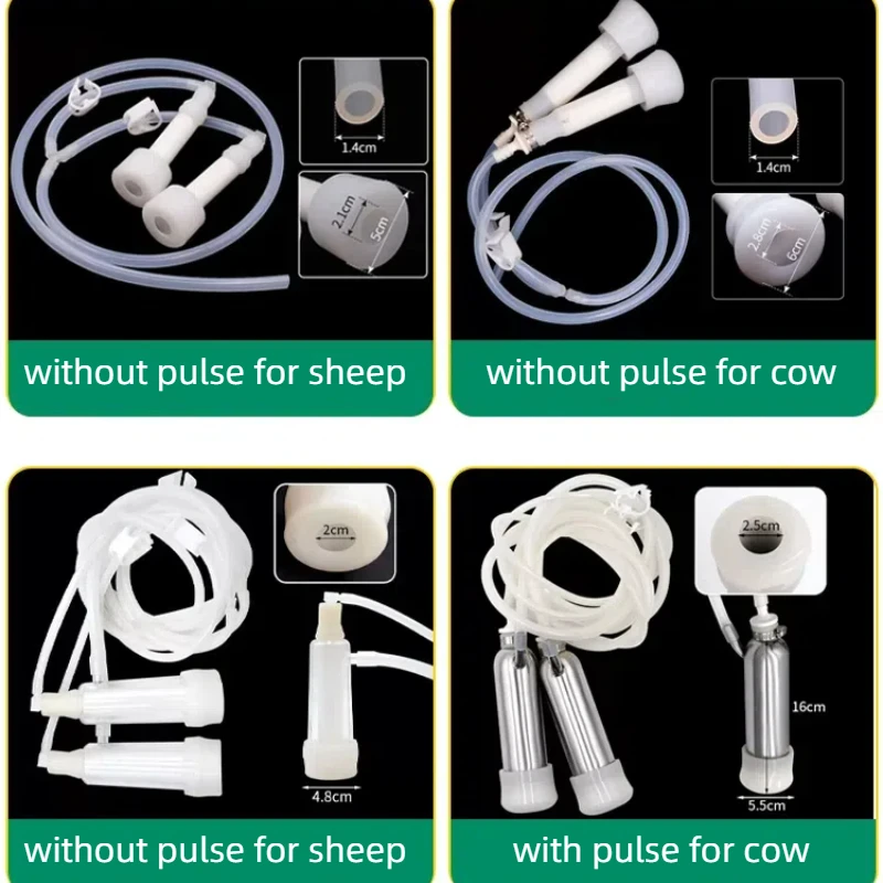 Poultry Electric Pulse Sheep Milking Machine 10L Cow Milking Collection Equipment Stainless Steel Small  Milking Machine
