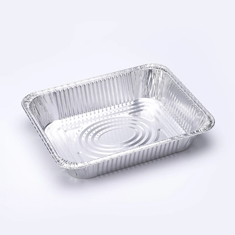 3226 3500ml Half size Aluminum Foil Containers Barbecue Foil Trays For Food  Packing