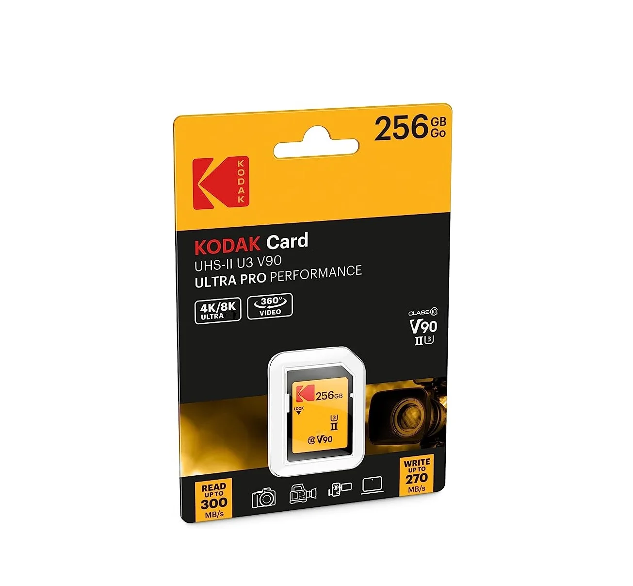 Kodak Sd Ultra Pro Performance Uhsii U3 V90 64gb 128gb 256gb Memory