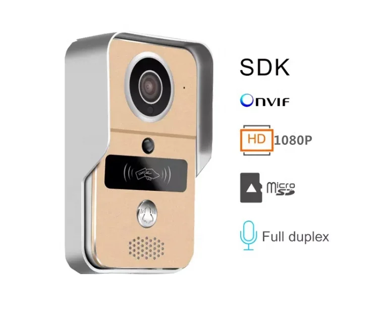 
 1080P H.264 Smart WiFi видео домофон дверной звонок беспроводной разблокировать фильтр, отсекающий ИК-область спектра, ночное видение движения Decetion сигнализации  