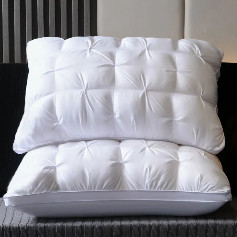Twist Flower Bed White Down Pillows