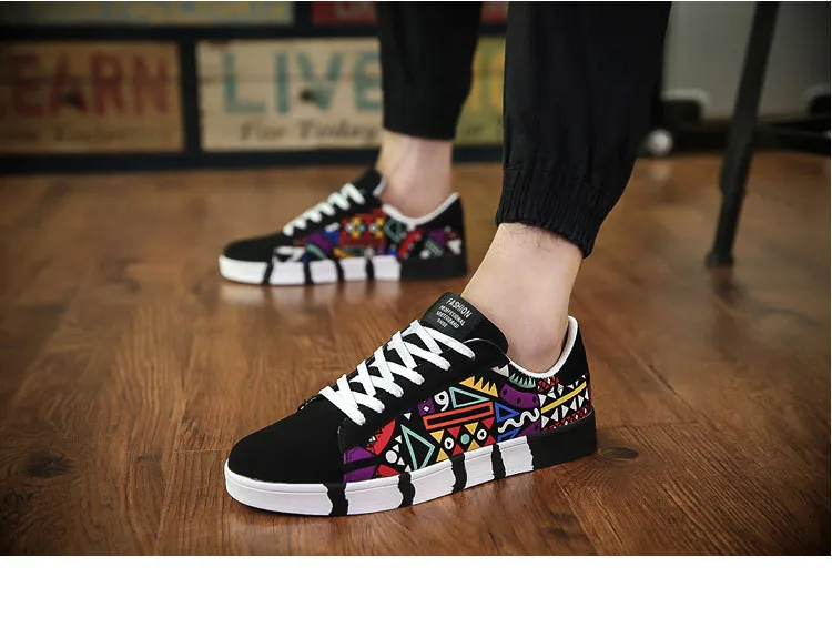 Лидер продаж, модные удобные кроссовки, повседневная спортивная обувь, холщовые мужские кроссовки с принтом