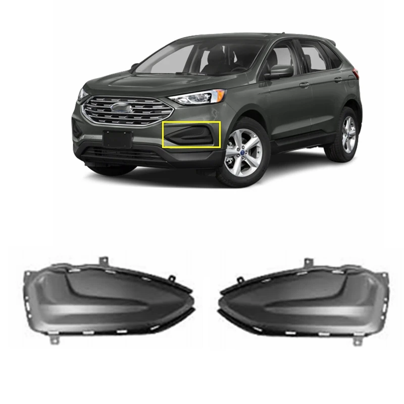 car body front bumper driving light fog lamp cover case for FORD EDGE 2019-2021