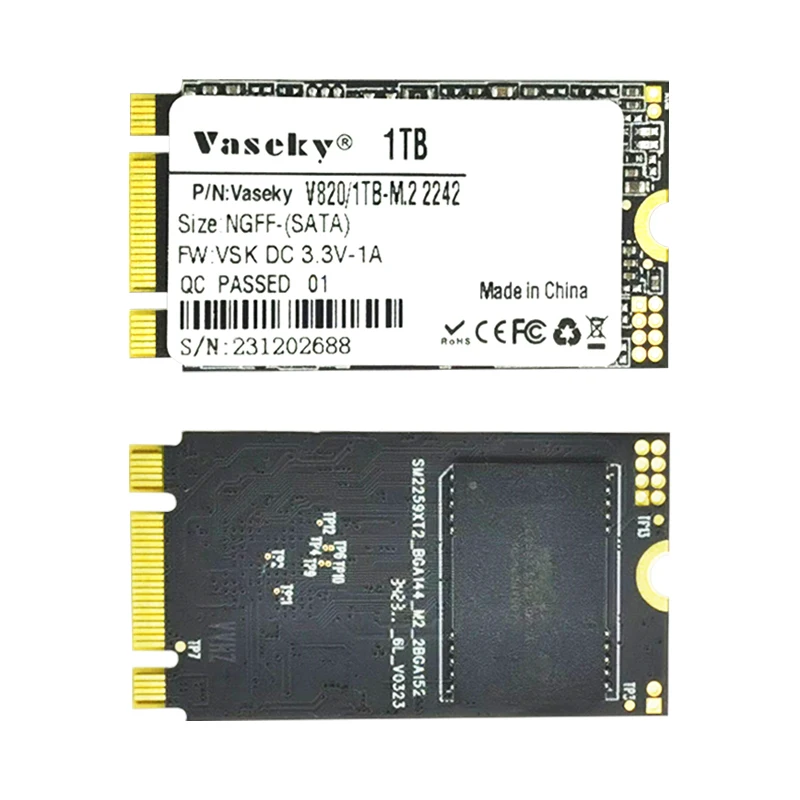 2.5インチ SATA SSD 1TB×1、512GB×2 セット Vaseky M2 2242 SSD - 512GB/1TB SATA Solid State Drive for Laptops