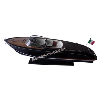 Classic Speed Boats Riva Iseo Model 82L x 25W x 23H Wooden Gift Ornament - Handmade - GIfts And Crafts