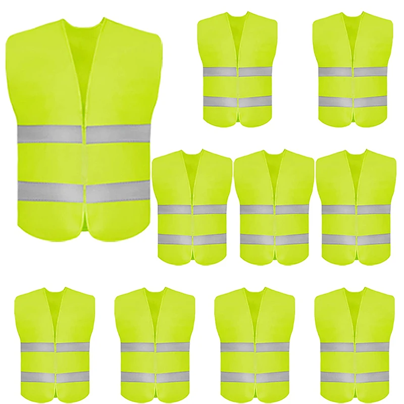 Cheap Polyester Traffic Work Security Hi Vis Reflective Clothing Safety Vest