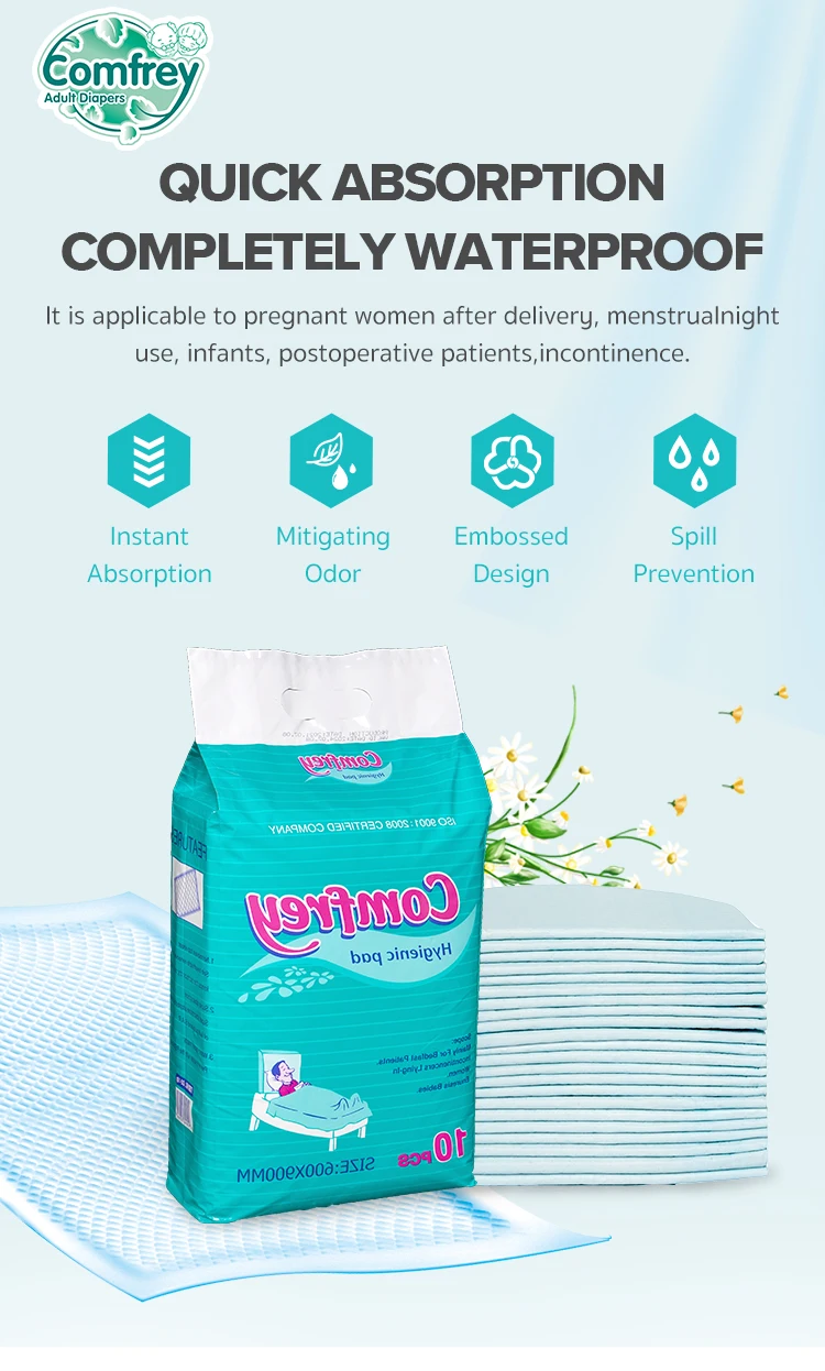 Bed Incontinence Fluff Pulp Sap Prevail Disposable Underpad Sheet For ...