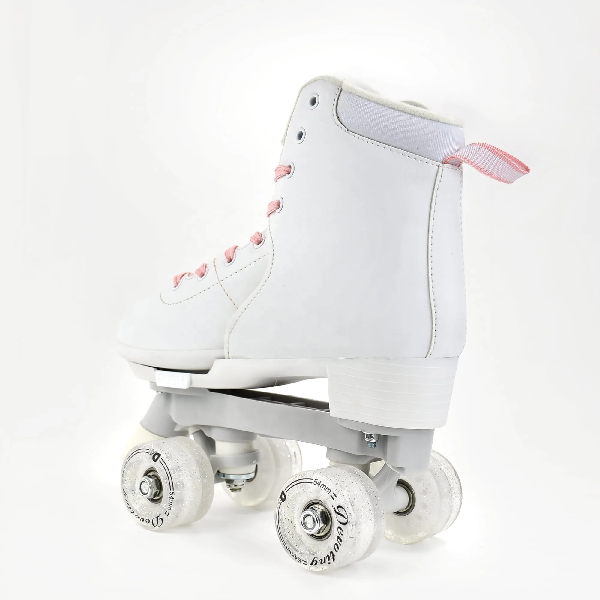 Adjustable Wheels Roller Quad Skate for Kids White Quad Skates Double  Wheels Roller Shoes for Kids
