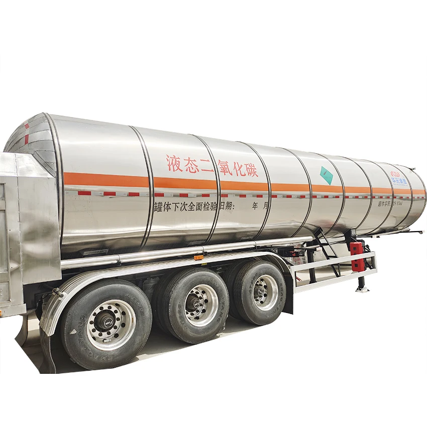 Liquid Co2 Tanker 3 Axles Trailer Co2 Tank Trailer for Sale