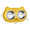 Yellow Stainless steel double bowl