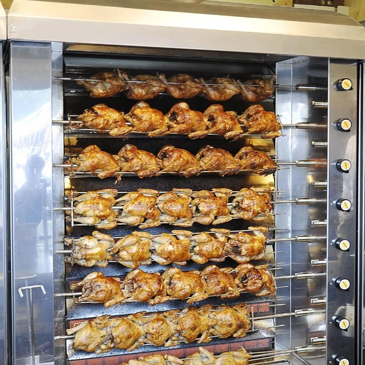 自動回転ローストチキングリル機械・大型商業用ロティサリー