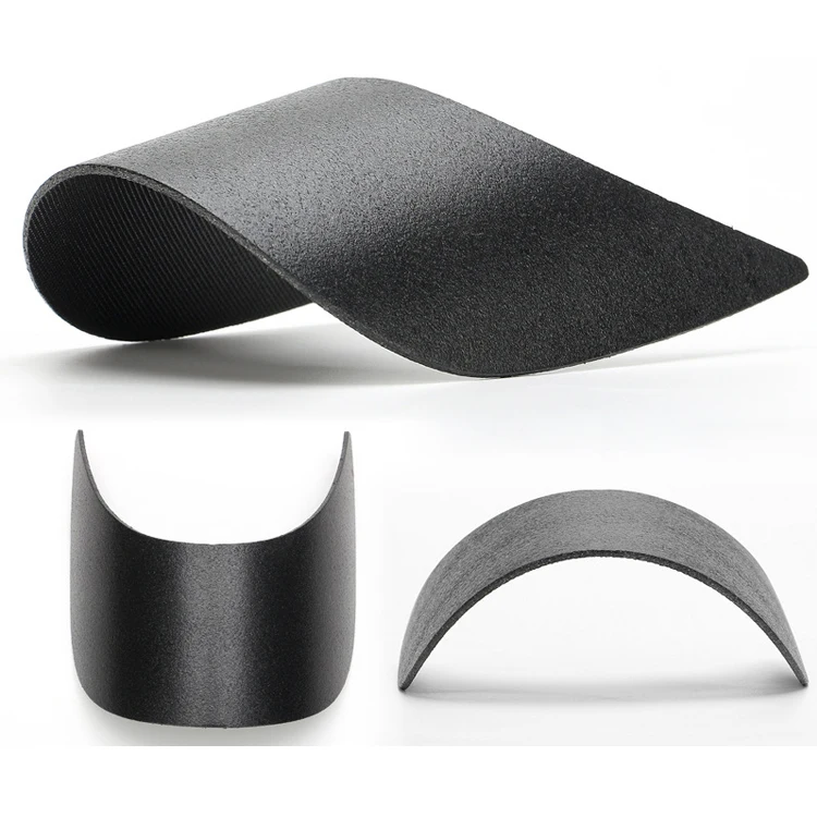 YN Custom Size Personalized Curve Shape High Quality Baseball Cap Bill Inserts Baseball Hat Brim Inserts Plastic Baseball Board