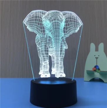 Dinosaur 3d Lamp 7 Color Led Night Lamps For Kids Touch Led Usb Table lamp Baby Sleeping Night light