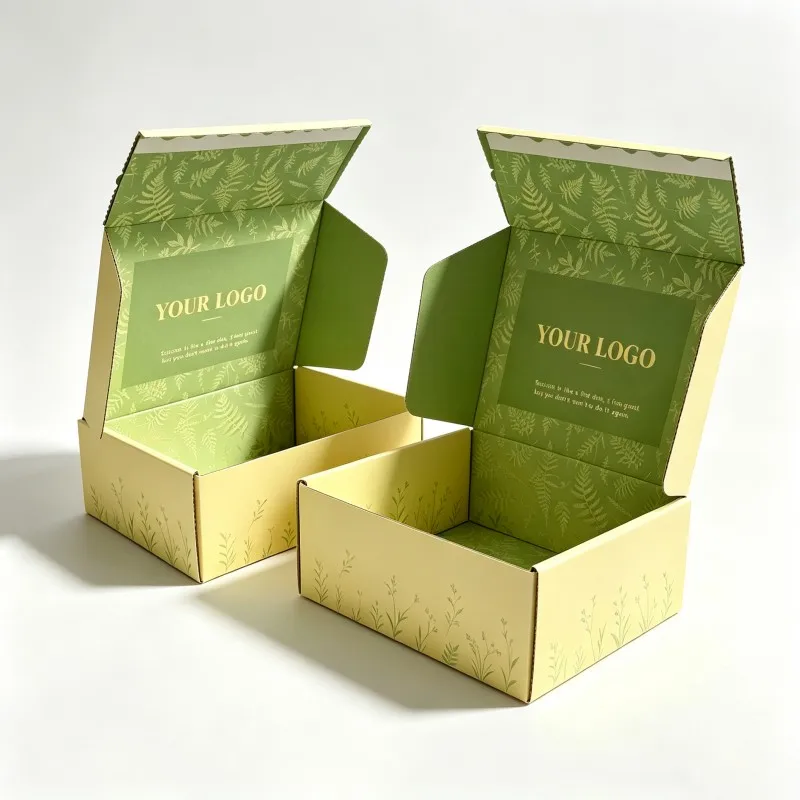 Customized logo Clothing Shipping Box Eco Friendly Corrugated Cardboard Packaging Box Hat T-shirt Zipper Gift Paper Box Mailer