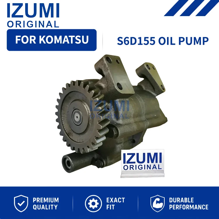 IZUMI ORIGINAL S6D155 Oil Pump diesel engine parts for Komatsu