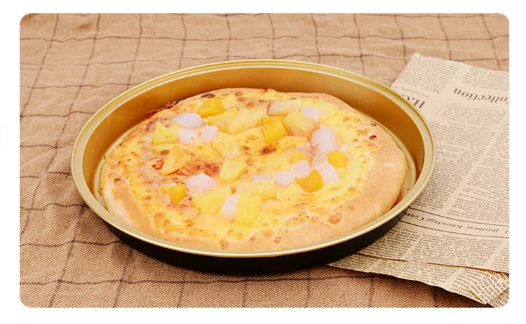 product y230 guangdong 230ml gold non stick pastry mold aluminum foil container round shaped baking dished mini pizza foil pans-9