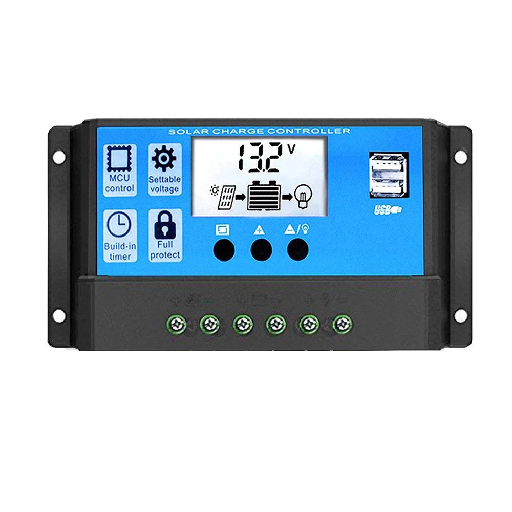 In Stock 10A 12/24V Auto Solar Charge Controller Light Timer Control for  Solar Panel System RBL-10A Solar Controller, image size:1000x1000