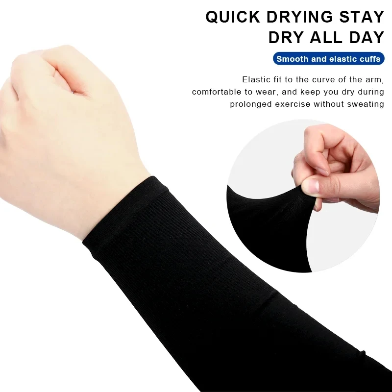 Riderace Summer Arm Sleeves Quick Dry Breathable Sports Running Fitness Sun Protection Long Arm Cover Cycling Sport Sleeve Cover