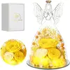 Yellow with austin roses
