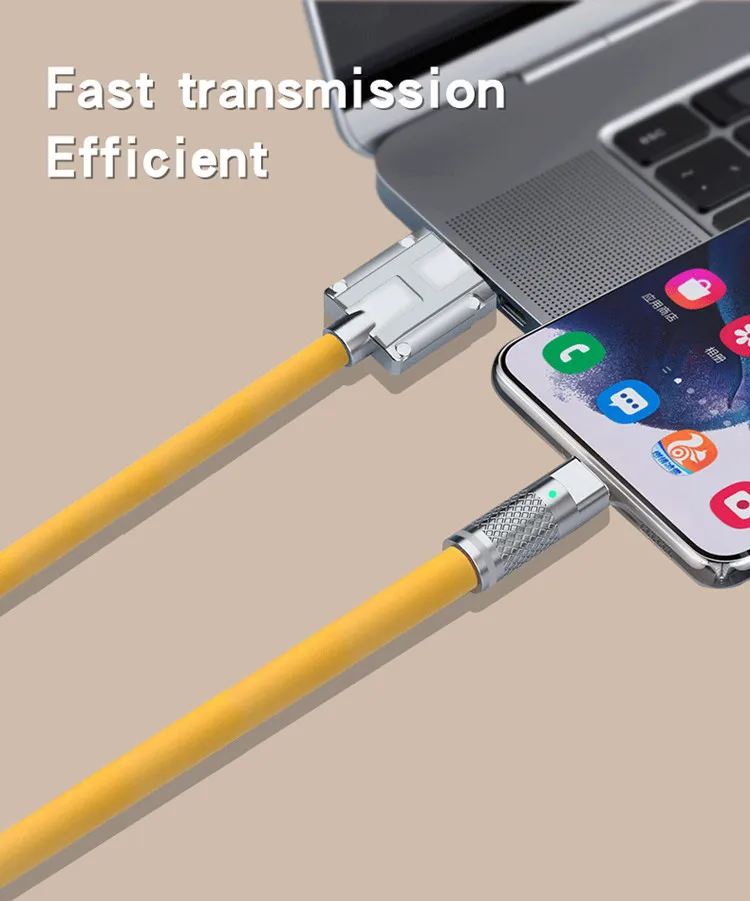 High Quality Type C Usb Cables Fast Charging 120w 6a Tpe Data Cable