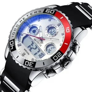 Luxury Watch Men Analog Digital Dual Display Waterproof Sport Watch Original Led Quartz Watch