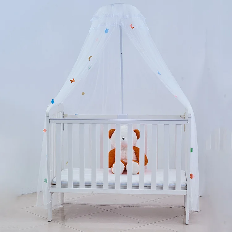 Dome Standing Hanging Canopy Circular Kid Baby Bed Cover Stand Mosquito Net