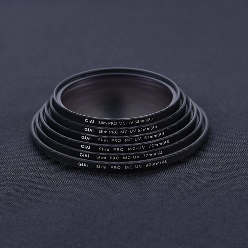 GIAI УФ-защитный фильтр для объектива камеры 18 слоев Нано-покрытие фотофильтр 72 мм прозрачная защита