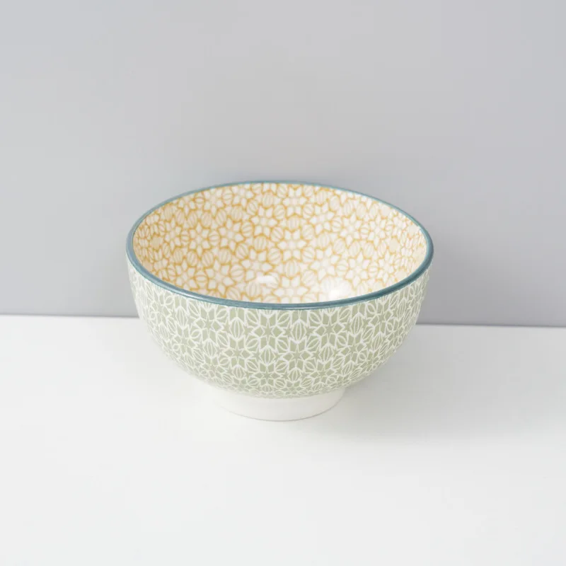 4.5-Inch Ceramic Bowl Gift Set for Holiday Kitchen & Dining Including Butter Tray & Dipping Sauce Tableware Box for Parties