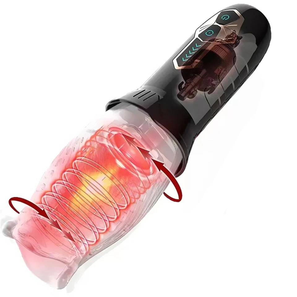 10 Speed Rotating Xxx Vibrators for Men Automatic Delay Glans Trainer Real  Vagina Male Masturbators Oral Sex Toys for Men%