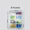 Transparent 8 pockets