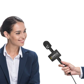 COMICA HRM-C Omnidirectional Dynamic Reporter/Interview Microphone for Live Streaming Report Presentation detail image