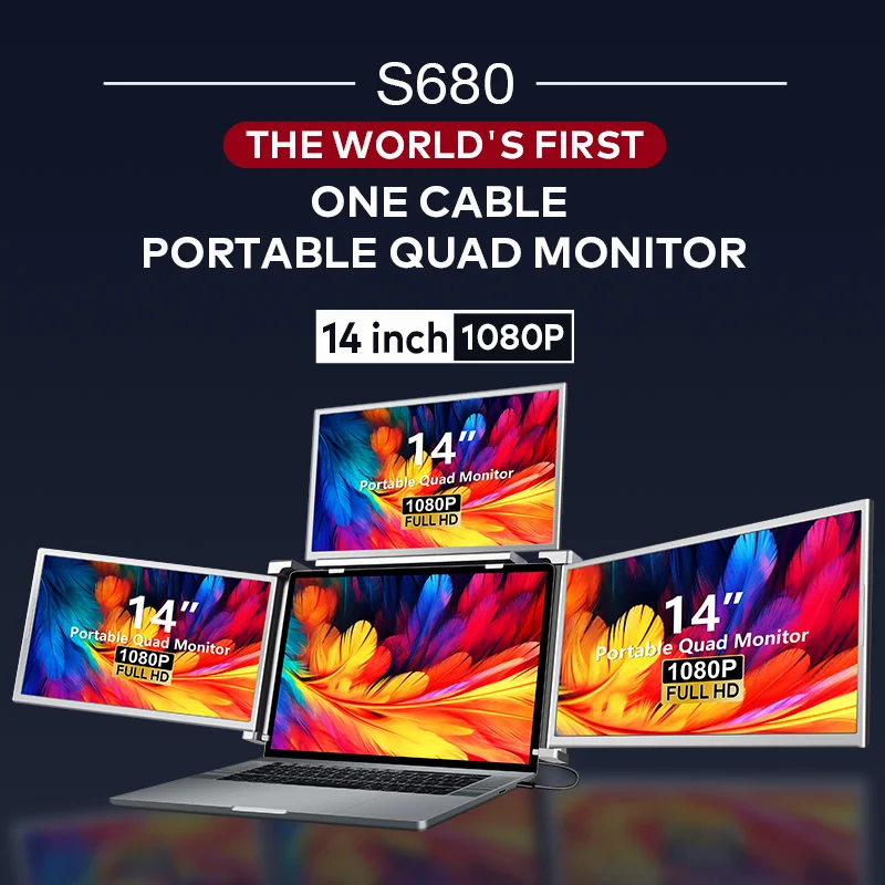 Monitor Portátil Uperfect 14 Fhd 1080p Ips 60 Hz Hdmi/usb C - Negro Monitor Portátil Uperfect 14 Fhd 1080p Ips 60 Hz Hdmi/usb C - Negro