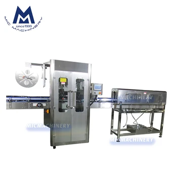 High speed bottle can sleeve shrink automatic label applicator machine