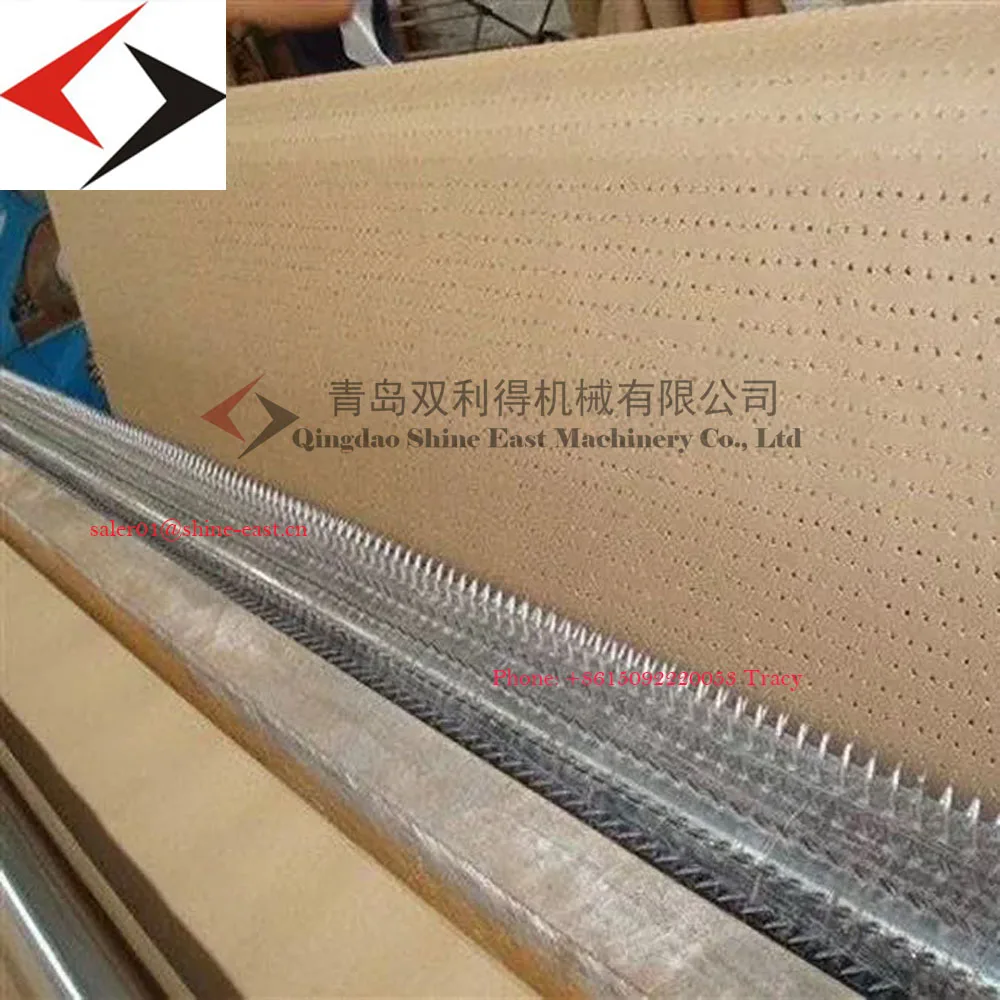 Kraft Paper Punching Perforation Machine Easy Installation Needles Craft Paper Needle Roller Rotary Punch Machine