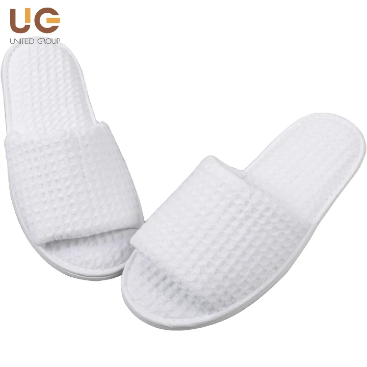 Waffle Zapatillas Punta Abierta Paño Spa Hotel Al Por Mayor - Buy Zapatillas  De Punta Abierta Product on Alibaba.com