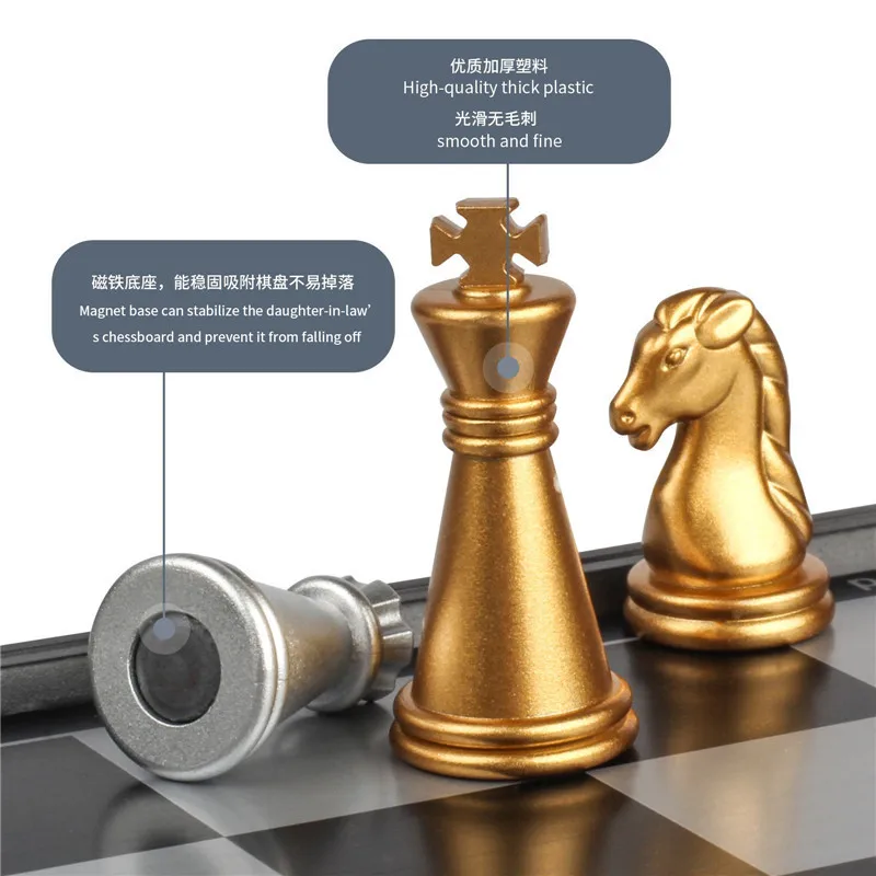 Cb games Chess/Magnetic Ladies 25x25 cm Board Game Golden