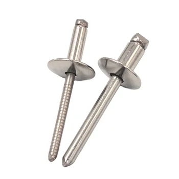 Stainless steel flat head open end blind Rivets with Break Pull Mandrel High Quality Rivets