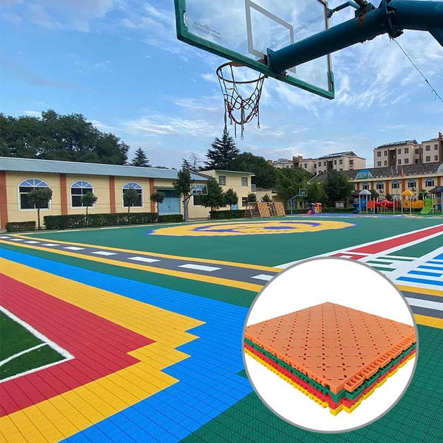 Health and safety anti-slip kindergarten playground pp interlocking floor