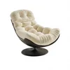 Type a swivel chair-black leather with white accents