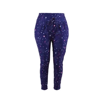 Factory direct sale Navy Blue Galaxy Stars fashion ladies tights soft high waist jogging tights