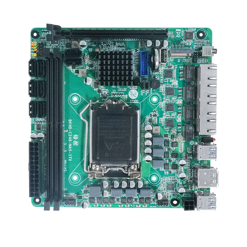 Mini ITX Motherboard BKHD C246 with SATA LAN Ports