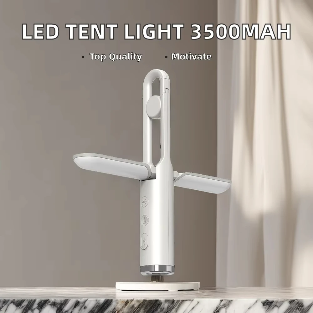 product foldable 3500mah rechargeable led camping light white hanging tent lantern with top flashlight portable for garden  outdoor use-39