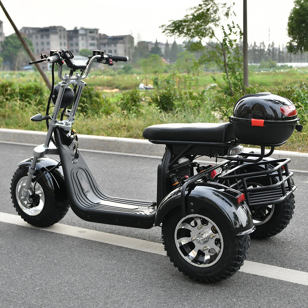 Ehoodax Three Wheel E Bike Speed Kmph Off Road Tire Electronic E Tricycle Trike E Bike Adult