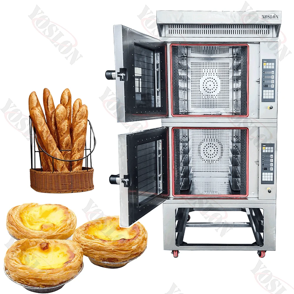 YOSLON Automatic Commercial 5 10 Trays Hot Air Cake Cookie Bread Cake Baking Bakery Machine Restaurant Electric Convection Oven
